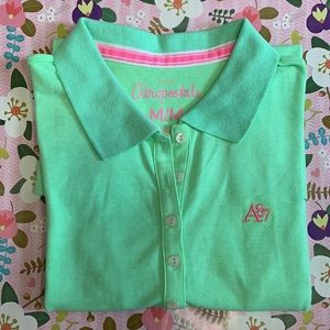 Aeropostale Green Polo Shirt